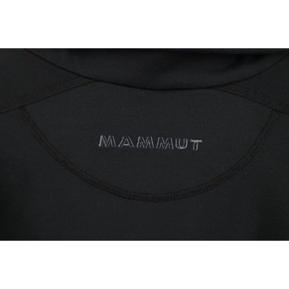 Mammut Mens Medium Spell Out Trekking Snow Half Zip Pullover Jacket Top Black - Picture 11 of 16